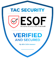 Selo TAC Security ESOF Verified and Secured